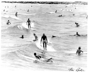 South Beach surf crowd-1960s