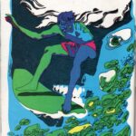 Surfboard Graphics Psycadelic Surfer July 680001