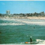 Canaveral pier surfing scene