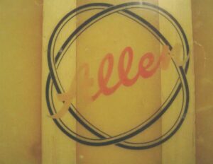 Logo of the Allen Surfboards company, in Jacksonville, Florida. 1967.