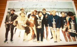 The Greg Noll Surf Shop team, Pensacola Pier, 1971.