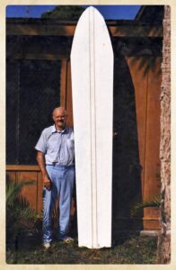 Dudley Whitman With Shaped Blank Circa 1990's. Courtesy Whitman Family