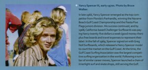 YANCY SPENCER, ECSHOF CLASSOF 1996. PHOTO: BRUCE WALKER / SURFING FLORIDA