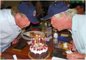 Rich And Phil Salick Share A Birthday Cake